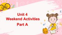 2021学年Unit 4 Weekend Activities Part A背景图ppt课件