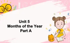 闽教英语五上 Unit 5 Months of the Year Part A 课件PPT