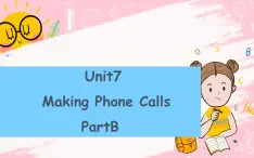 闽教英语五上 Unit 7 Making Phone Calls Part B 课件PPT