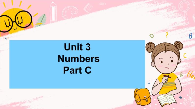 闽教版英语三年级上册 Unit 3 Numbers Part C 课件PPT01
