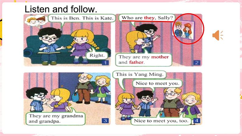 闽教版英语三年级上册 Unit 5 My Family Part B 课件PPT07