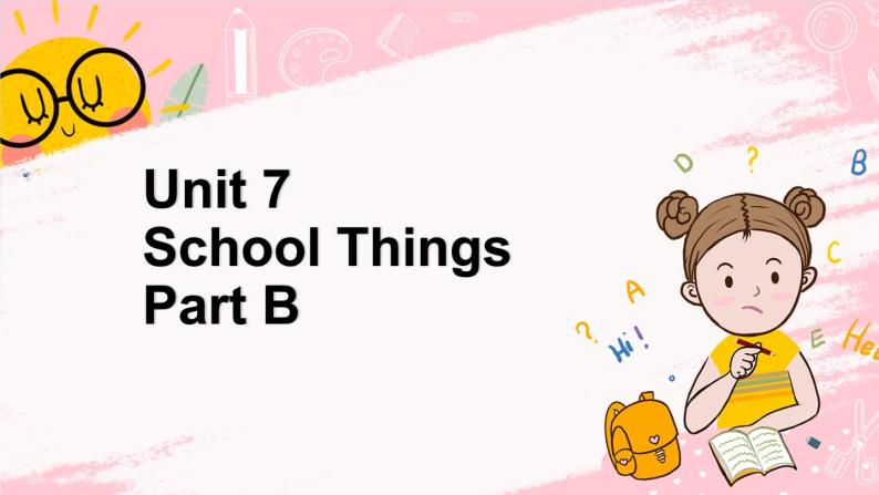 闽教版英语三年级上册 Unit7 School Things Part B 课件PPT01