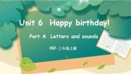 2020-2021学年Unit 6 Happy birthday! Part A一等奖课件ppt
