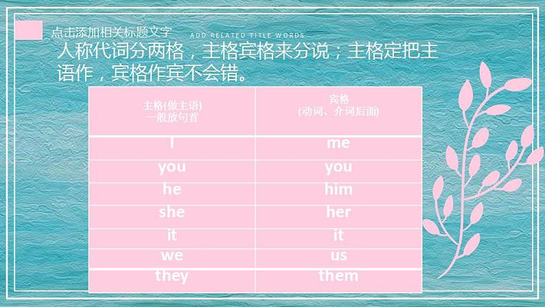 小学英语人称代词指示代词物主代词讲解课件PPT第4页