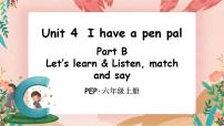 英语六年级上册Unit 4 I have a pen pal Part B获奖课件ppt