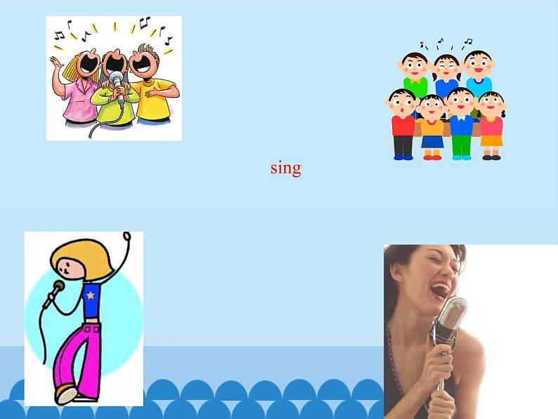 小学英语北京版一年级上册 UNIT FIVE I CAN SING-Lesson 17_课件第7页