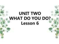 小学英语Lesson 6优质课件ppt