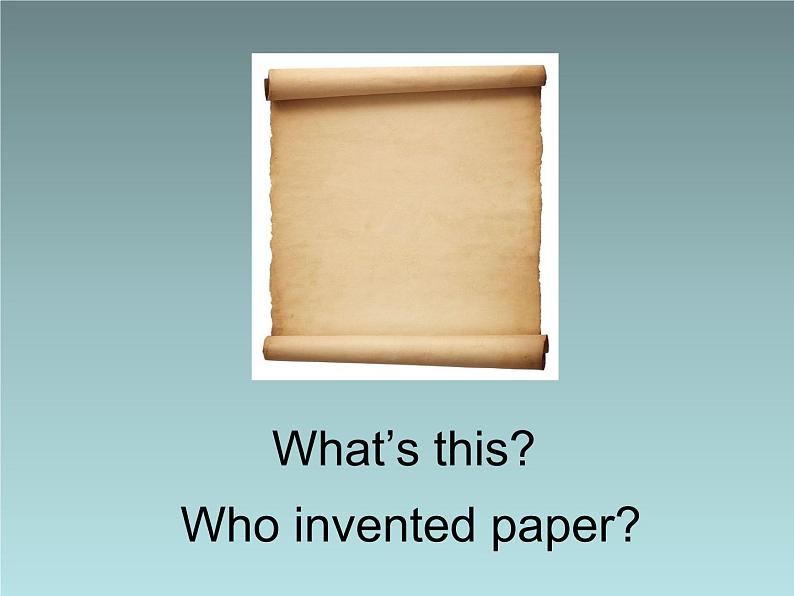 外研版(一起)英语四年级上册 Moudle 4 Unit 1 Chinese people invented paper._(课件)第5页
