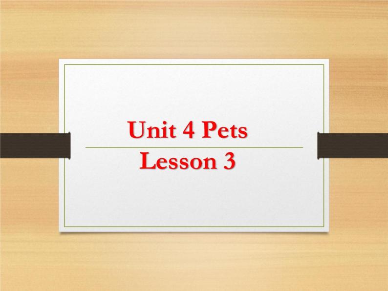 人教版（新起点）三年级英语上册Unit 4 Lesson 3  PPT课件01