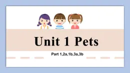 Unit 1 Pets Part 1-3b课件+音频