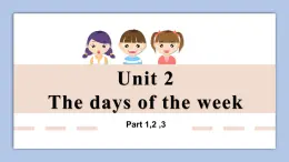 Unit 2 The days of the week Part 1-3.ppt课件 +素材