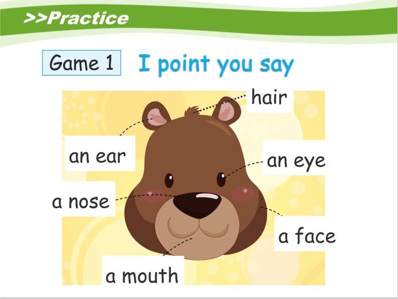 接力版小学英语三年级下册 Lesson3 Touch your nose 课件07