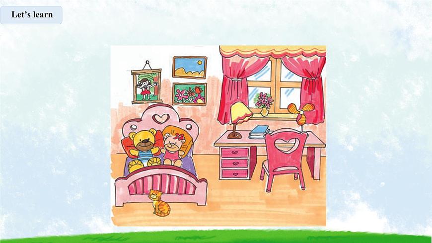 接力版英語五年級下冊 Lesson 3 There is a desk beside the bed. 課件第7頁