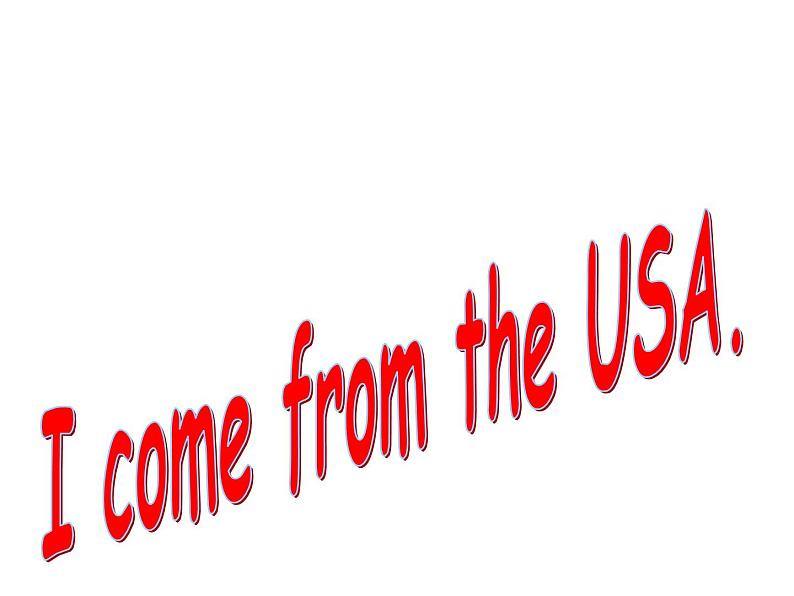 三年级下英语课件-I m from USA 2川教版(三起)第1页