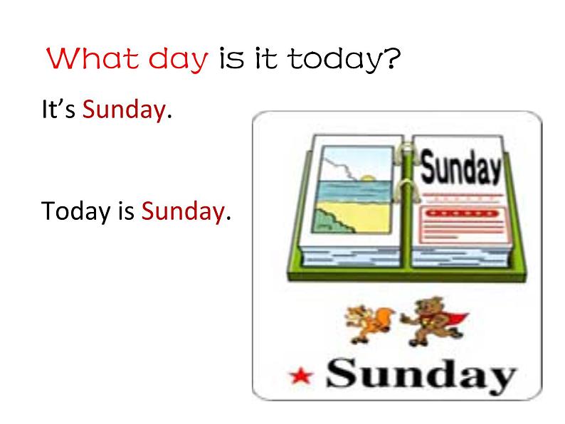 三年级下英语课件-what day is it today 川教版(三起)第2页