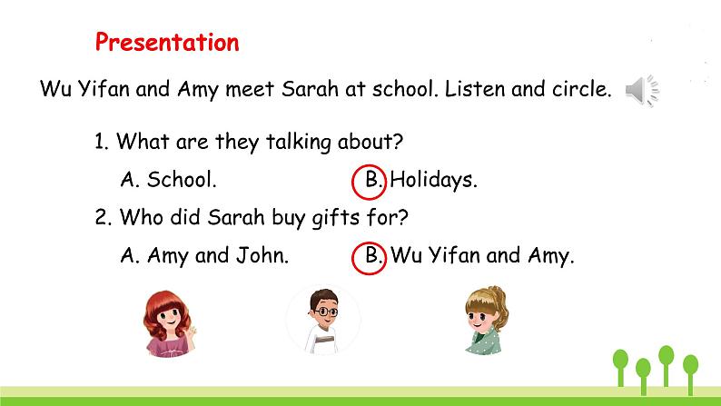 Unit 3 Part B 第三课时 Let 's try—Let 's talk第5页
