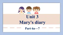 外研剑桥版英语六下unit3Mary's diary（4）课件