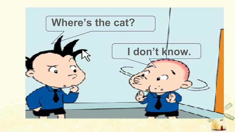 三年级英语上册Module8Unit2Where 'sthecat教学课件外研版三起第3页