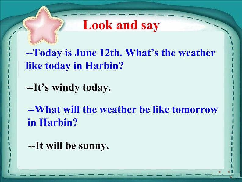 六年级上册英语课件-lesson 3 it will be sunny this sunday|科普版(三起)(共19张ppt)第3页