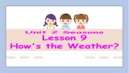 英语四年级下册Lesson 10 Seasons and weather课文课件ppt
