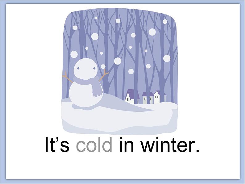 冀教版英语(一起)四年级下册Unit 2 Seasons Lesson 10 Seasons and Weather 课件1第6页