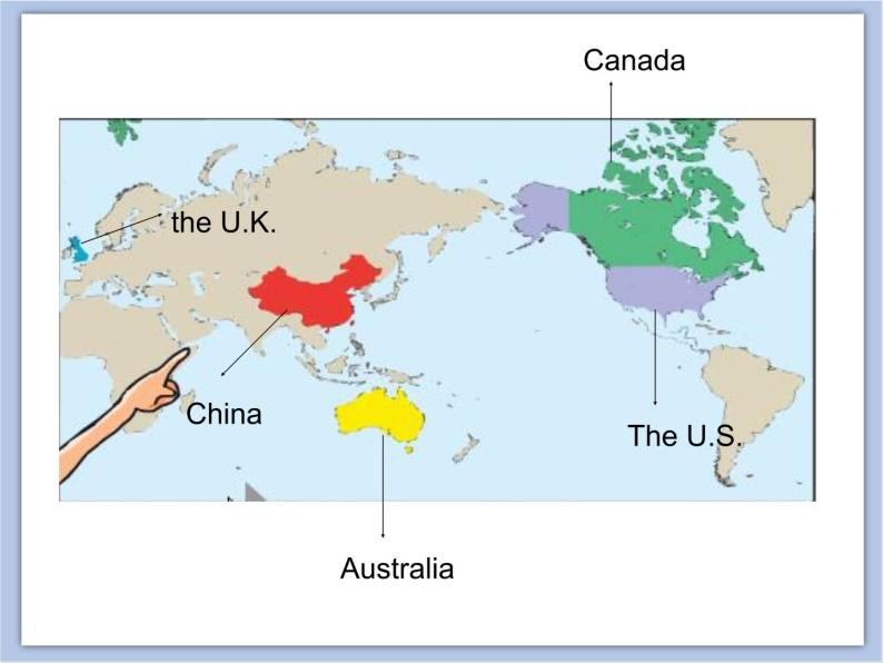 冀教版英语（一起）四年级下册Unit 4  Lesson 19 A Map of the World 课件08