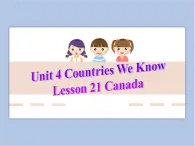 冀教版英语（一起）四年级下册Unit 4  Lesson 21 Canada 课件