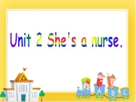 外研版（一起）英语一年级下册课件 Module 1《Unit 2 She’s a nurse》