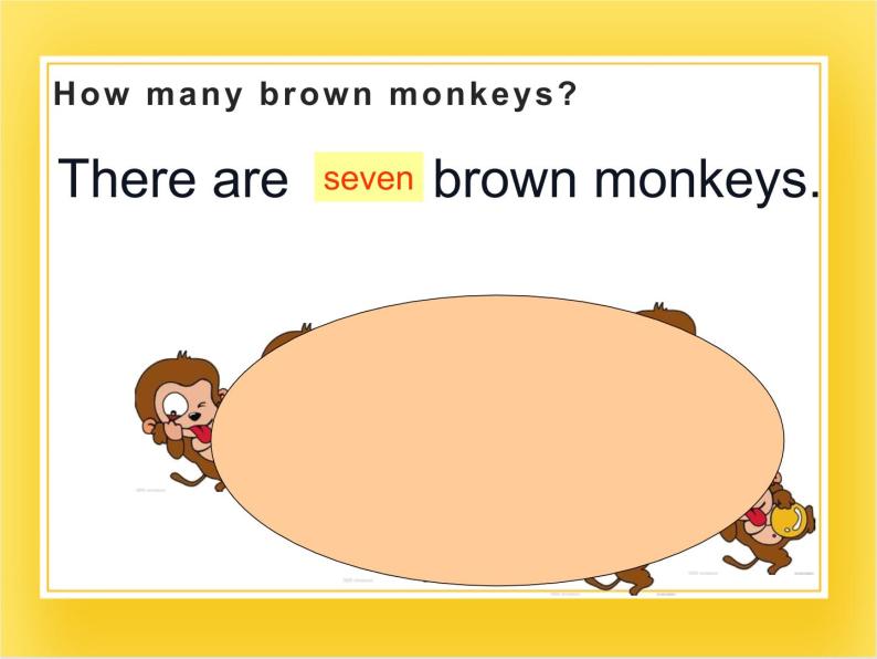 外研版（一起）英语一年级下册课件 Module 7《Unit 2 There are three brown monkeys》08
