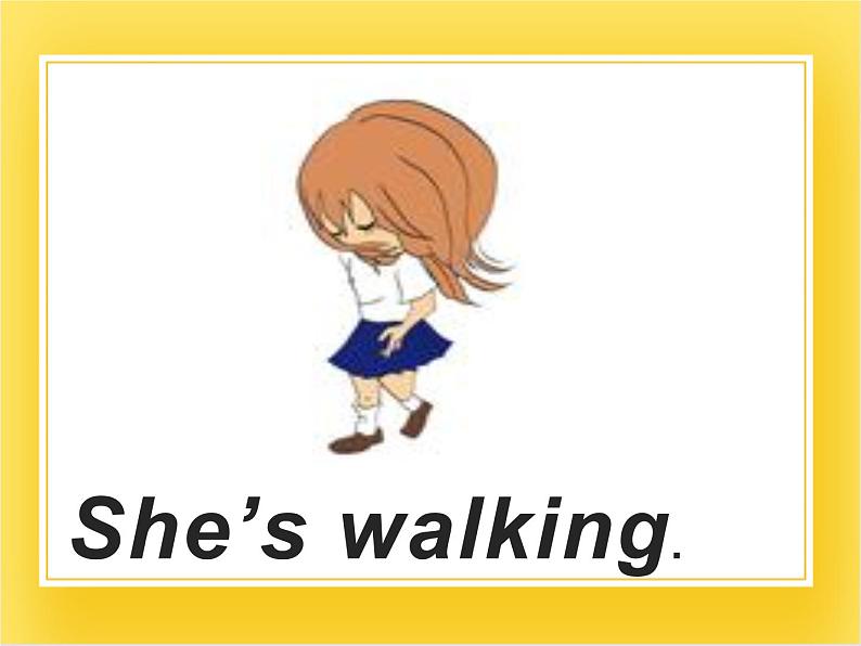 外研版(一起)英语二年级下册课件 Module 4《Unit 2 What’s he doing》06