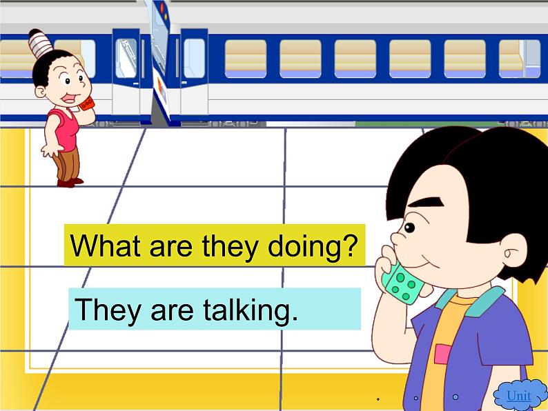 外研版(一起)英语二年级下册课件 Module 8《Unit 1 The train is going up a hill》第2页