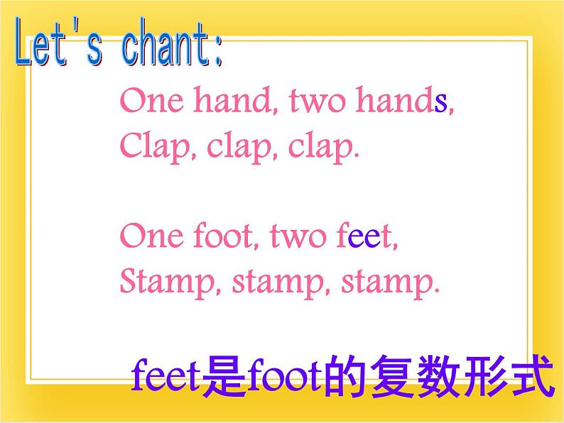 外研版(一起)英语三年级下册课件 《Module 6Unit 1 Here are his hands.》06