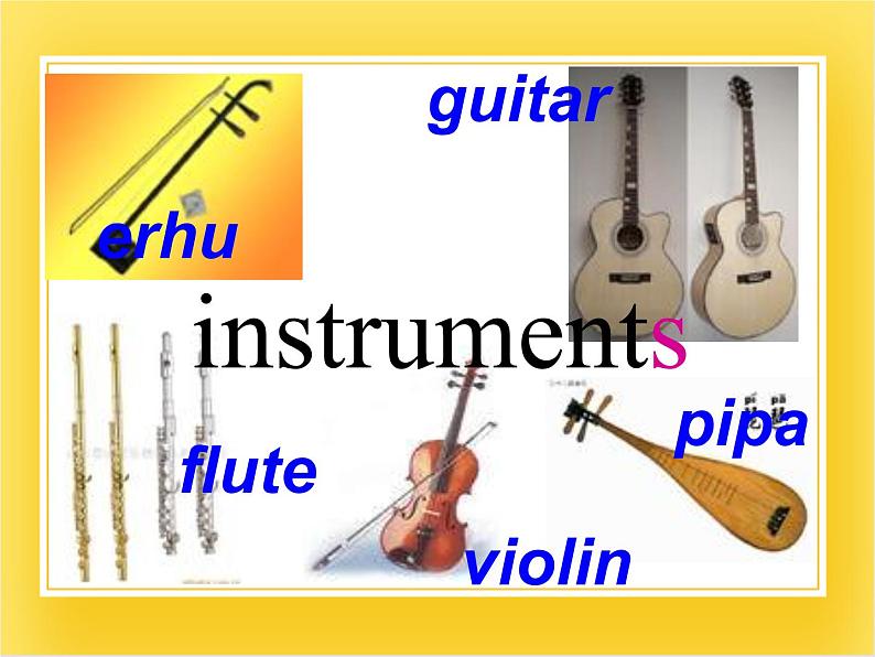 外研版(一起)英语四年级下册课件 《Module 4Unit 1 Dad played the erhu.》06