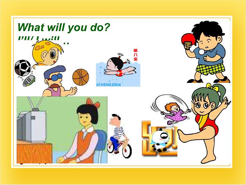 外研版(一起)英语四年级下册课件 《Module 6Unit 1 I’ll draw the pictures.》第5页