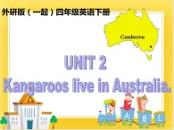 外研版（一起）英语四年级下册课件 《Module 9Unit 2 Kangaroos live in Australia.》