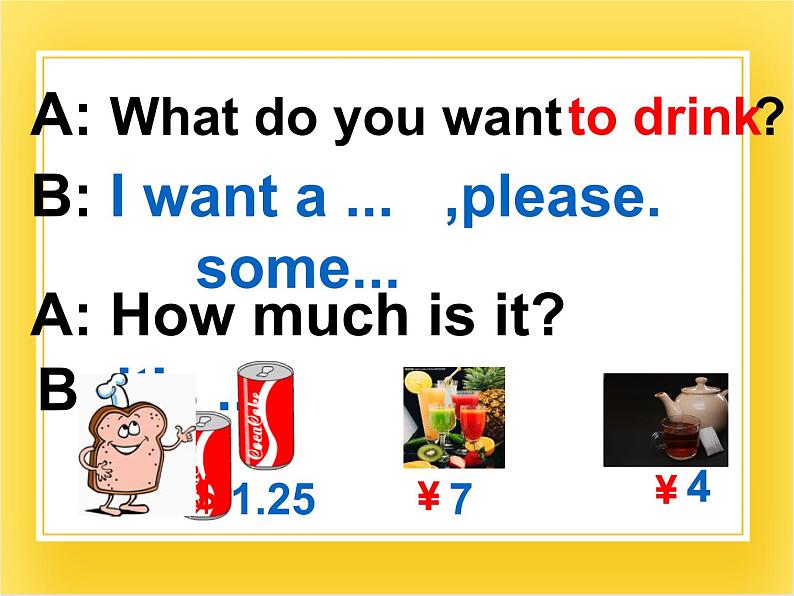 外研版(一起)英语六年级下册课件 《Module 1Unit 2 What do you want to eat》第7页