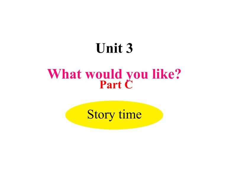 人教PEP版英语五年级上册 Unit 3 What would you like？-PartC Story time(课件)01
