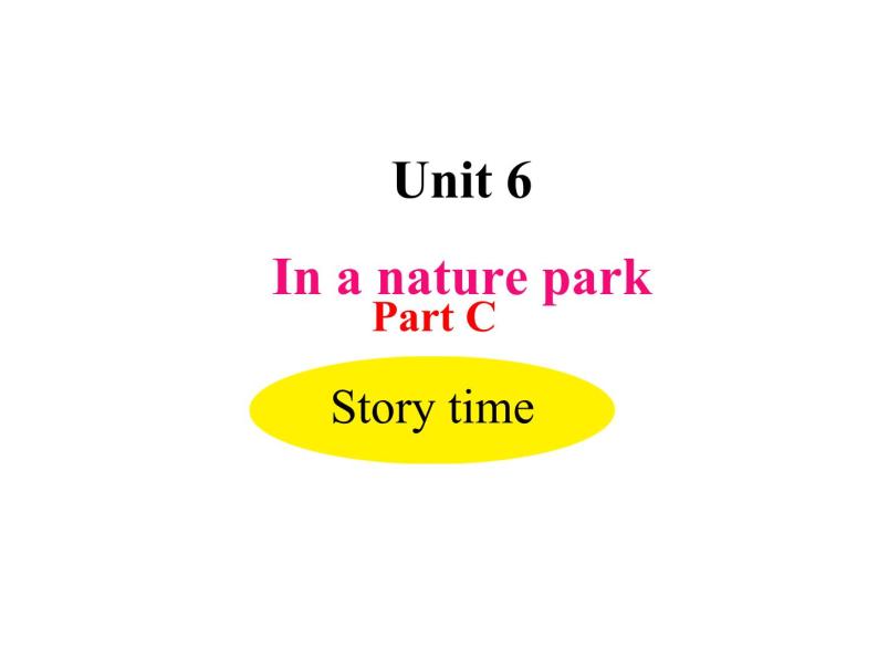 人教PEP版英语五年级上册 Unit 6 In a nature park-PartC Story time(课件)01