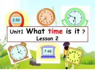 二年级下册英语 Unit 1 What time is itLesson 2 课件4 北京版