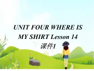 二年级下册英语 Unit 4 Where is my shirt Lesson 14 课件1 北京版