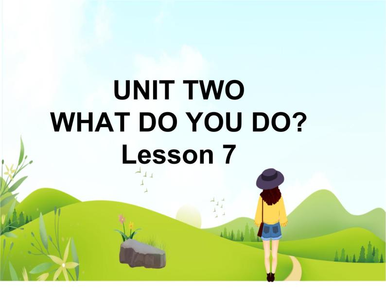 一年级下册英语 Unit 2 What do you do Lesson 7 课件1 北京版01
