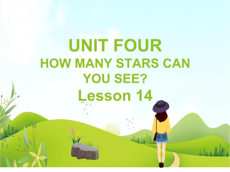 一年级下册英语 Unit 4 How many stars can you seeLesson 14 课件2 北京版01