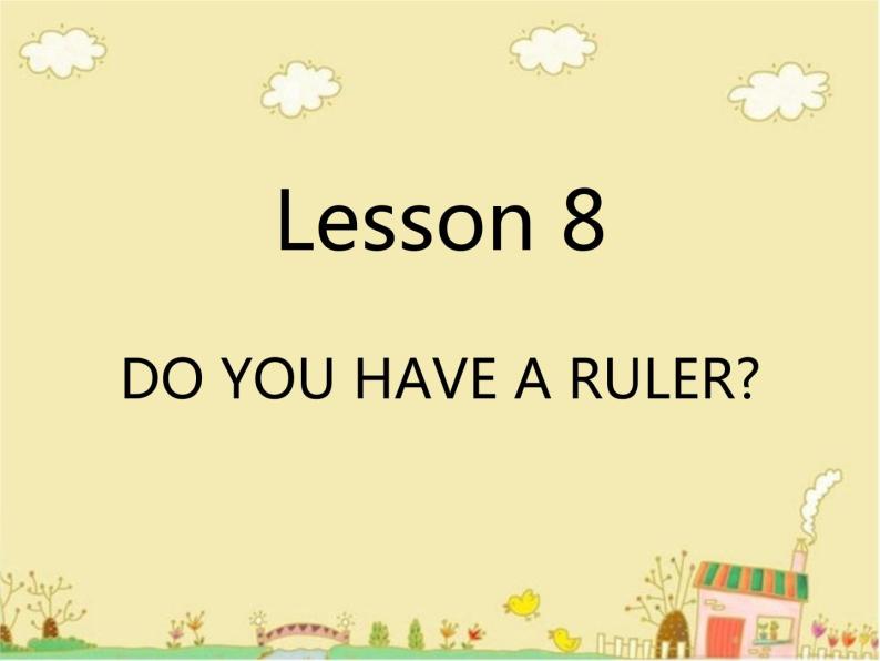 科普版英语四年级下册Lesson8 第1课时 课件01