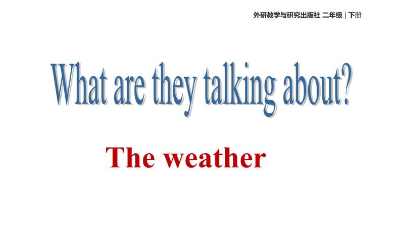 Module 1 Unit 1 What's the weather like课件PPT03