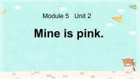 2021学年Unit 2 Mine is pink.课前预习课件ppt