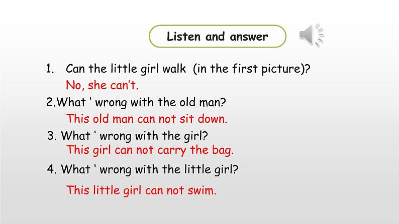 Module 7 unit 2 This little girl can 't walk课件PPT第7页