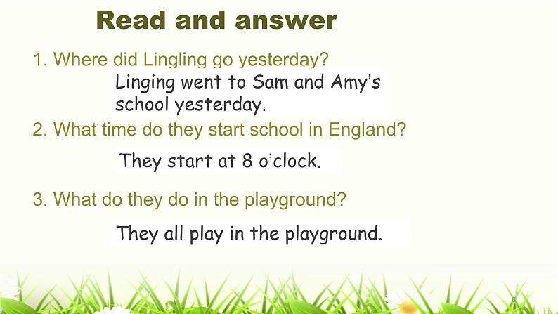 Module 8 Unit 2 Yesterday I went to Sam and Amy’s school课件PPT第6页