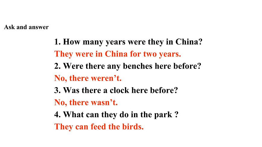 Module 1 Unit 1 There wasn 't a clock here before課件PPT第6頁