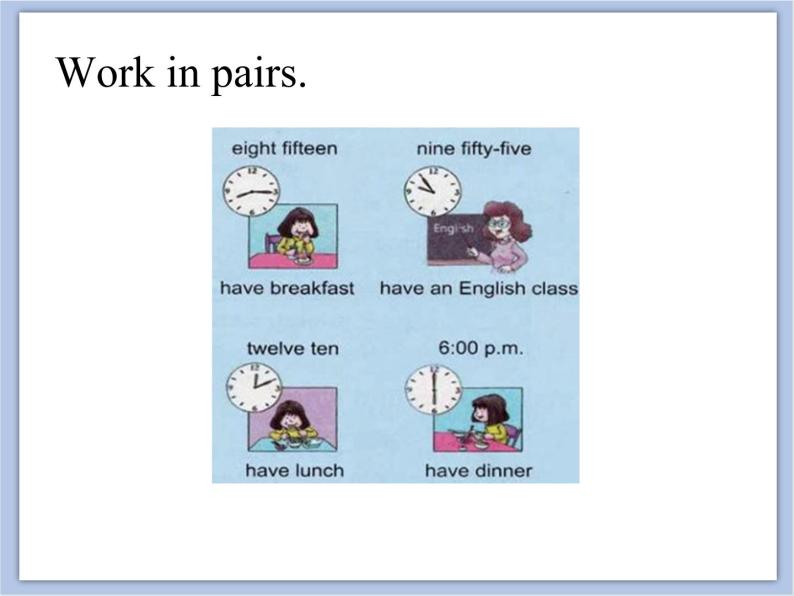 unit 2 Lesson 1 When do you get up 第一课时_课件+教案06