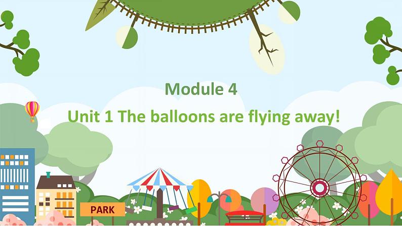 外研版(新)六下-Module 4 Unit 1 The balloons are flying away!【优质课件】01